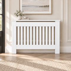 Masca pentru Calorifer MAPROFI, PREMIUM M 122x82x21.5 cm, MDF Vopsit de 21 mm, Calitate Superioara, Alb lucios