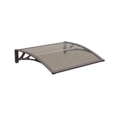 Copertină ECO de ușă 40x60cm marchiză adăpost acoperiș maro-bronz