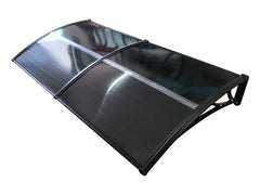Copertină ECO de ușă 150x150cm marchiză adăpost acoperiș negru-antracit