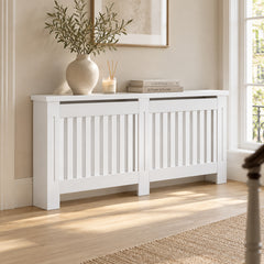 Masca pentru Calorifer MAPROFI, PREMIUM XXL 182x82x21.5 cm, MDF Vopsit de 21 mm, Calitate Superioara, Alb lucios