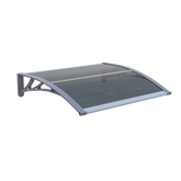 Copertină ECO de ușă 150x100cm marchiză adăpost acoperiș gri-antracit