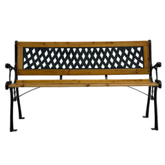 Bancă grădină SOLE lemn/oțel/PVC - 125x52x74 cm