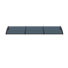 Copertină PRO Alu+Plexiglas de ușă 300x120cm marchiză adăpost acoperiș negru-antracit