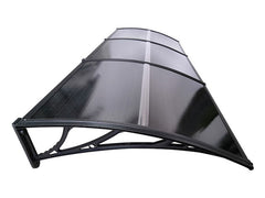 Copertină ECO de ușă 300x60cm marchiză adăpost acoperiș negru-antracit