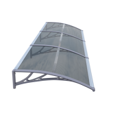 Copertină ECO de ușă 300x100cm marchiză adăpost acoperiș gri-antracit