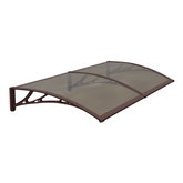 Copertină PREMIUM 200x60 cm, placă 6 mm dintr-o bucată – Maro/Bronz