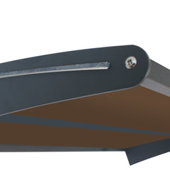 Copertină COR PRO Alu+Plexiglas de ușă 140x80cm marchiză adăpost acoperiș negru-bronz