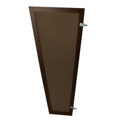 Copertină FLUX PRO Alu + Policarbonat de ușă 130x53x30cm marchiză adăpost acoperiș maro-bronz