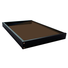 Copertină GIMI PRO Otel+Plexiglas de ușă 115x80cm marchiză adăpost acoperiș negru-bronz