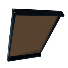 Copertină GIMI PRO Otel+Plexiglas de ușă 115x80cm marchiză adăpost acoperiș negru-bronz