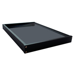 Copertină GIMI PRO Otel+Plexiglas de ușă 115x80cm marchiză adăpost acoperiș negru-antracit