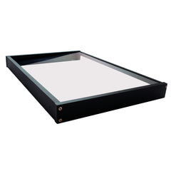 Copertină GIMI PRO Otel+Plexiglas de ușă 115x80cm marchiză adăpost acoperiș negru-transparent