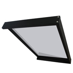 Copertină GIMI PRO Otel+Plexiglas de ușă 115x80cm marchiză adăpost acoperiș negru-transparent