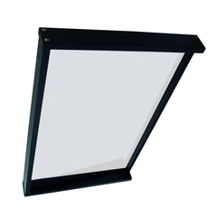 Copertină GIMI PRO Otel+Plexiglas de ușă 115x80cm marchiză adăpost acoperiș negru-transparent