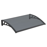 Copertină PREMIUM 120x100 cm, placă 6 mm dintr-o bucată – Negru/Antracit