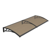 Copertină PREMIUM 200x120 cm, placă 6 mm dintr-o bucată – Negru/Bronz