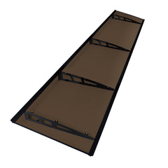 MAPROFI Copertină VIVIEN PRO Alu+Plexiglas de ușă 270x100cm marchiză adăpost acoperiș negru-bronz
