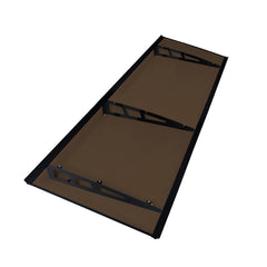 MAPROFI Copertină VIVIEN PRO Alu+Plexiglas de ușă 200x100cm marchiză adăpost acoperiș negru-bronz