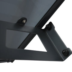 MAPROFI Copertină VIVIEN PRO Alu+Plexiglas de ușă 300x100cm marchiză adăpost acoperiș negru-antracit