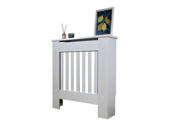 Mască S - 78cm, grosime 18 mm, pentru calorifer alb lucios / lemn MDF cu lamele verticale