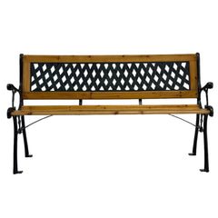 Bancă grădină SOLE 125x52x74 cm din lemn, oțel și PVC - MAPROFI