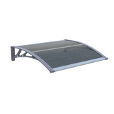 Copertină ECO 120x100 cm din policarbonat – Gri/Antracit - MAPROFI