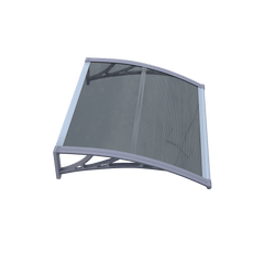 Copertină ECO 150x100 cm din policarbonat – Gri/Antracit - MAPROFI