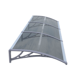 Copertină ECO 300x100 cm din policarbonat – Gri/Antracit - MAPROFI