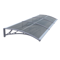 Copertină ECO 360x100 cm din policarbonat – Gri/Antracit - MAPROFI