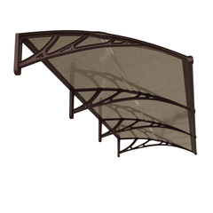 Copertină ECO 360x120 cm din policarbonat – Maro/Bronz - MAPROFI