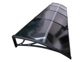 Copertină ECO 400x80 cm din policarbonat – Negru/Antracit - MAPROFI