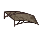 Copertină ECO 80x80 cm din policarbonat – Maro/Bronz - MAPROFI