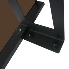 Copertină JAN PRO 140x100 cm din oțel și plexiglas – Negru/Bronz - MAPROFI