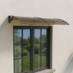 Copertina PLEXIGAS PRO 120x150 cm, Policarbonat Acrylic 2.5 mm Suporturi Aluminiu, Negru/Bronz - MAPROFI
