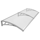 Copertină PREMIUM 150x120 cm, placă 6 mm dintr-o bucată – Gri/Transparent - MAPROFI
