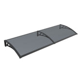 Copertină PREMIUM 200x120 cm, placă 6 mm dintr-o bucată – Negru/Antracit - MAPROFI