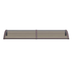 Copertină PREMIUM 200x60 cm, placă 6 mm dintr-o bucată – Maro/Bronz - MAPROFI