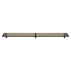 Copertină PREMIUM 200x60 cm, placă 6 mm dintr-o bucată – Negru/Bronz - MAPROFI