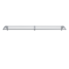 Copertină PREMIUM 240x100 cm, placă 6 mm dintr-o bucată – Gri/Transparent - MAPROFI