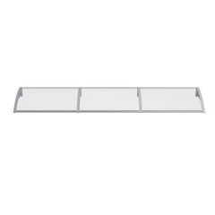 Copertină PREMIUM 300x100 cm, placă 6 mm dintr-o bucată – Gri/Transparent - MAPROFI