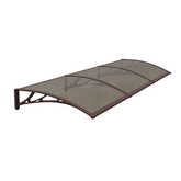 Copertină PREMIUM 300x120 cm, placă 6 mm dintr-o bucată – Maro/Bronz - MAPROFI