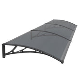 Copertină PREMIUM 300x120 cm, placă 6 mm dintr-o bucată – Negru/Antracit - MAPROFI