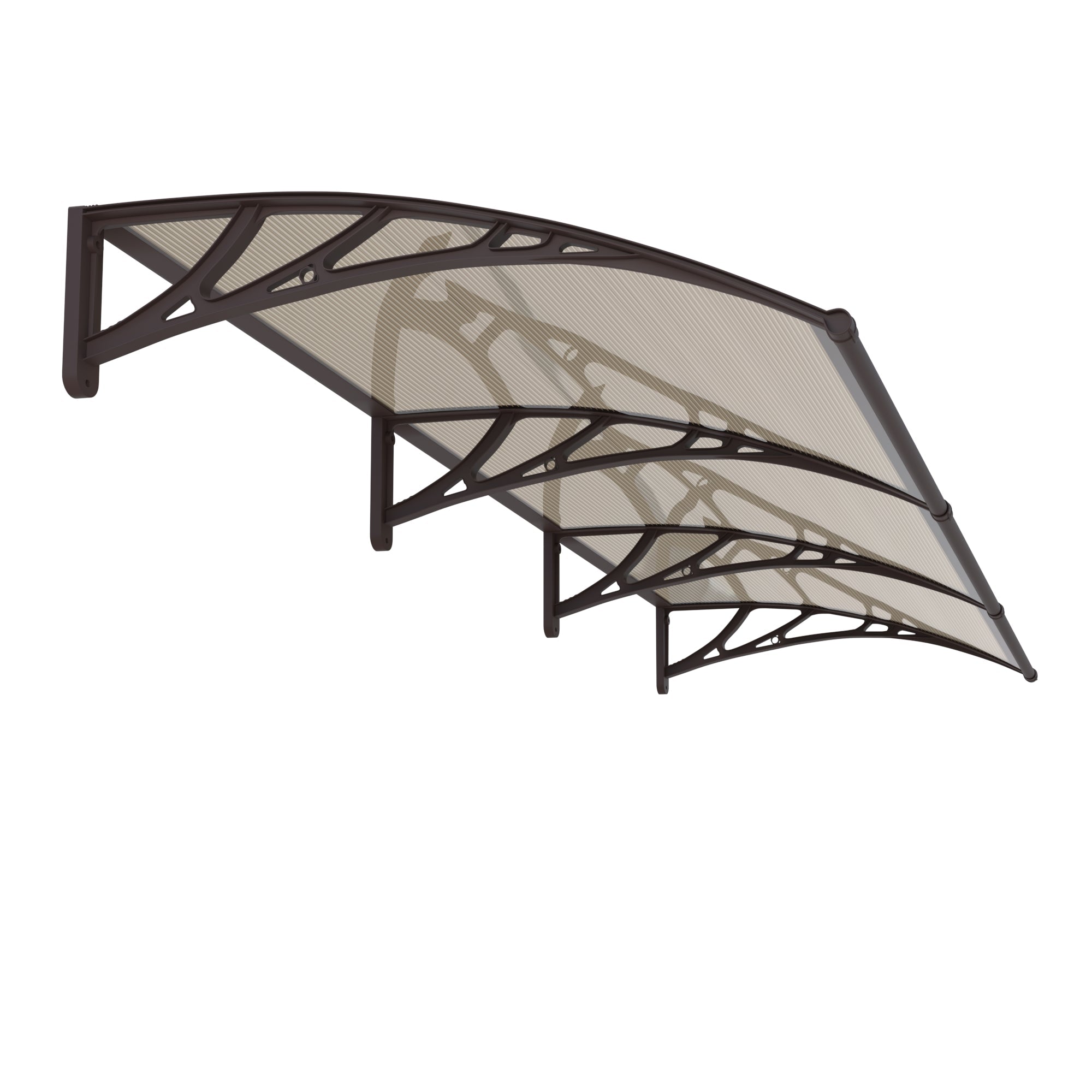 Copertină PREMIUM 300x150 cm, placă 6 mm dintr-o bucată – Maro/Bronz - MAPROFI