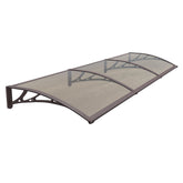 Copertină PREMIUM 300x150 cm, placă 6 mm dintr-o bucată – Maro/Bronz - MAPROFI