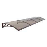 Copertină PREMIUM 360x150 cm, placă 6 mm dintr-o bucată – Maro/Bronz - MAPROFI