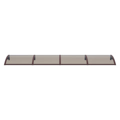 Copertină PREMIUM 360x150 cm, placă 6 mm dintr-o bucată – Maro/Bronz - MAPROFI