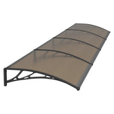 Copertină PREMIUM 360x150 cm, placă 6 mm dintr-o bucată – Negru/Bronz - MAPROFI