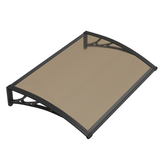 Copertină PREMIUM 40x60 cm, placă 6 mm dintr-o bucată – Negru/Bronz - MAPROFI