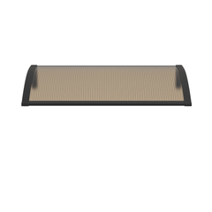 Copertină PREMIUM 80x60 cm, placă 6 mm dintr-o bucată – Negru/Bronz - MAPROFI