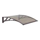 Copertină PREMIUM 80x80 cm, placă 6 mm dintr-o bucată – Maro/Bronz - MAPROFI
